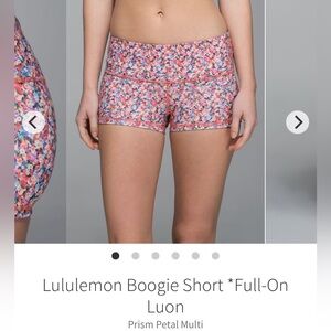 Lululemon Boogie Shorts - Prism Petal Multi